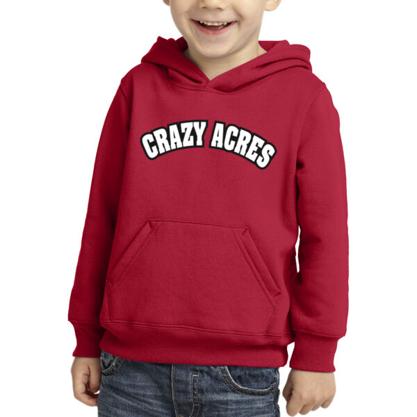 Port & Company® Toddler Core Fleece Pullover Hooded Sweatshirt - Applique Logo Thumbnail