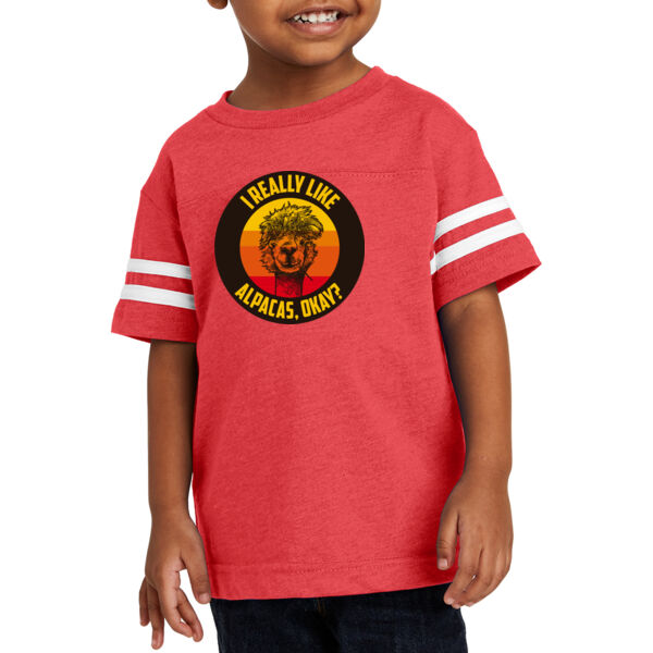 Rabbit Skins Toddler Football Fine Jersey Tee  - Printed Logo Thumbnail