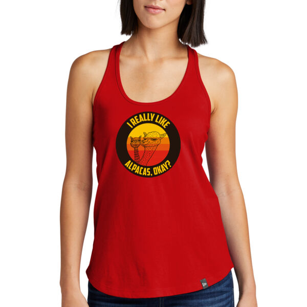 New Era Ladies Heritage Blend Racerback Tank  - Printed Logo Thumbnail