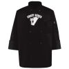Ten Pearl Button Black Chef Coat Thumbnail